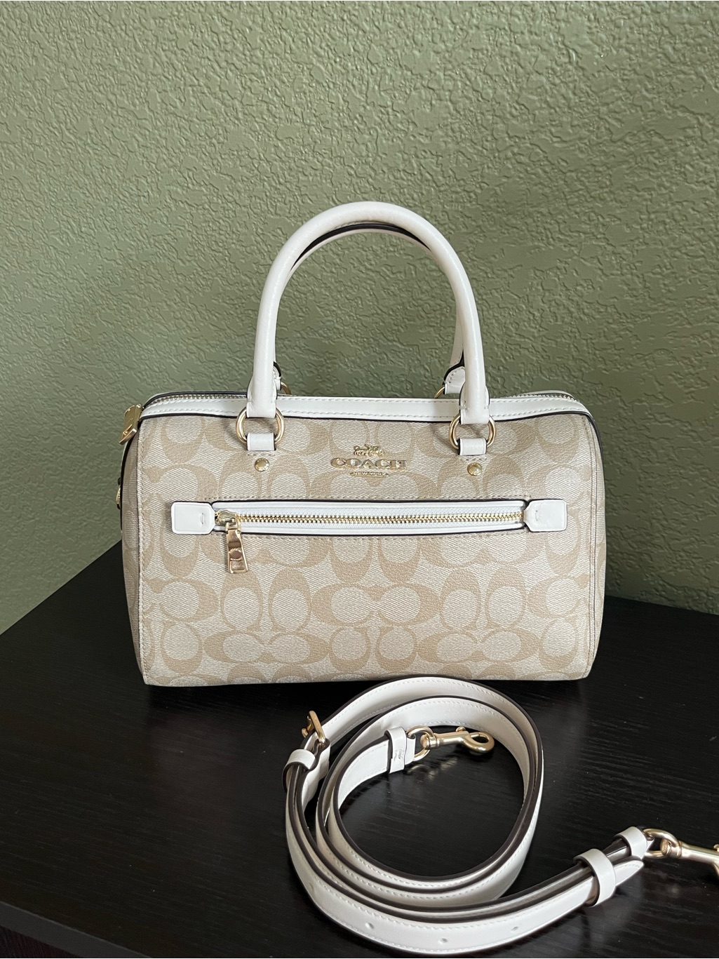 Coach Rowan Light Khaki/Chalk Satchel